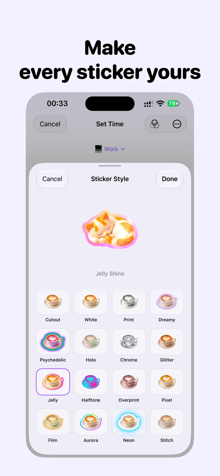 App Store 宣传截图:每张贴纸,都有你的风格